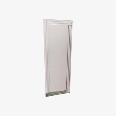 The Range Full Length Bevelled Triple Edge Mirror Strips Frameless Wall Mirror - Silver