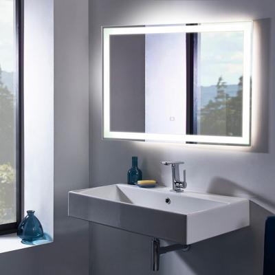 The Range Lighted Vanity Bathroom LED Mirror - Silver
