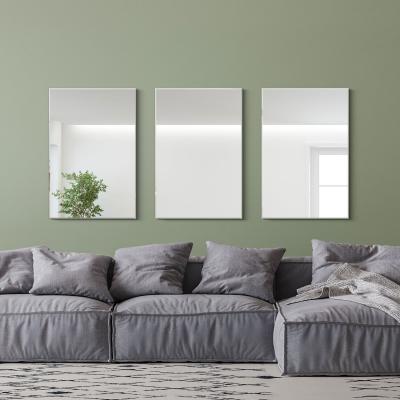 The Range 3 x Bevelled Venetian Panel Effect Mirrors - Silver
