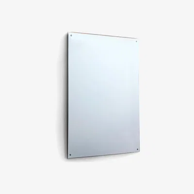 The Range MirrorOutlet Home Gym Circuitt 4mm Sheet Mirror Glass 4 Holes 183 x 122 CM - Silver