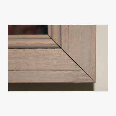 The Range Framed Wall Mounted Accent Mirror in Gold - Brown / 71cm