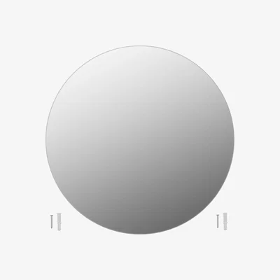The Range vidaXL Frameless Mirror Round 80cm Glass - Yellow