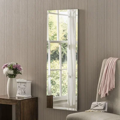 The Range Minimal Full Length Wall Mirror - Bevelled