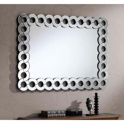 The Range Allora Large Silver Rectangular Wall Mirror - Silver