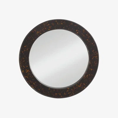 The Rug Seller Arno Medium Round Mirror by William Yeoward in Tortoiseshell