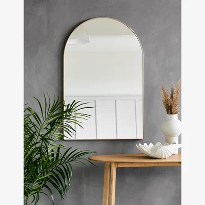 Rose & Grey HKliving Arch Brass Wall Mirror