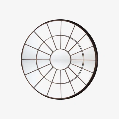 Sofa.com Bronte Round Wall Mirror with Bronze Frame - sofa.com