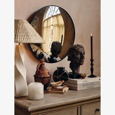 Soho Home Convex Bronze Edge Mirror, Medium