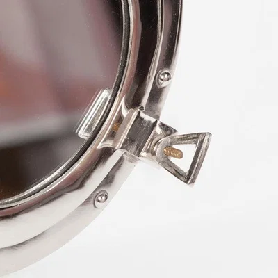 Teddy Beau Maison Reproductions Polished Port Hole Wall Mirror