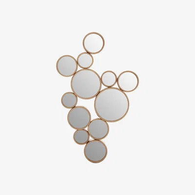 Teddy Beau Teddy's Collection Perry Gold Finish Wall Mirror / Small