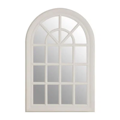 Teddy Beau Teddy's Collection Samson Chinese Oak White Wall Mirror