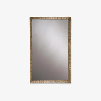 Tobias Oliver Porta Romana I Small Rectangular Trevose Mirror I French brass