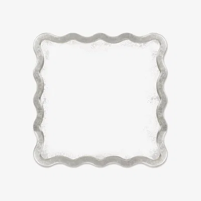 Tobias Oliver William Yeoward | Keste Square Mirror Antique Silver