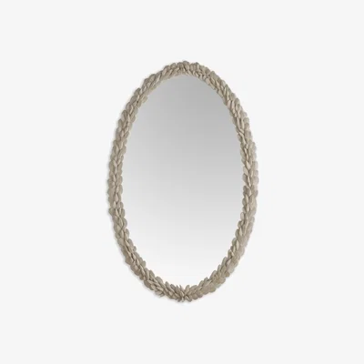 Tobias Oliver Porta Romana I Mussel Shell Mirror I Plaster White