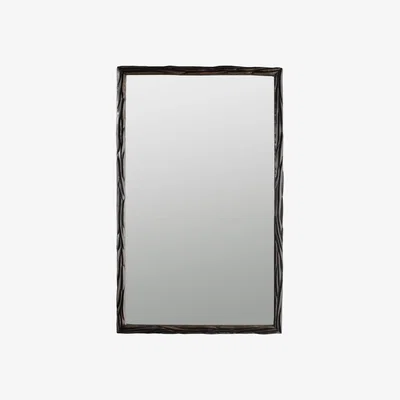 Tobias Oliver Porta Romana | Laurel Mirror Rectangular Small | New Bronze