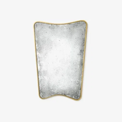 Tobias Oliver Porta Romana I Small Gertrude Mirror New Gold With Antiqued Glass