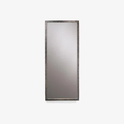 Tobias Oliver Porta Romana I Large Rectangular Trevose Mirror I Burnt Silver