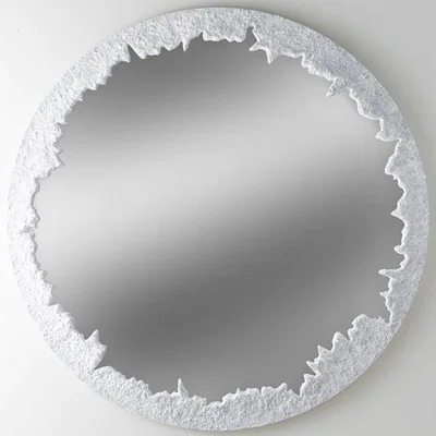 Tobias Oliver Porta Romana I Crater Mirror | White