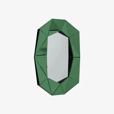 Tobias Oliver Reflections Copenhagen | Diamond Large Mirror | Emerald