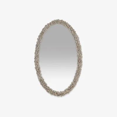 Tobias Oliver Porta Romana I Mussel Shell Mirror I Aged Plaster
