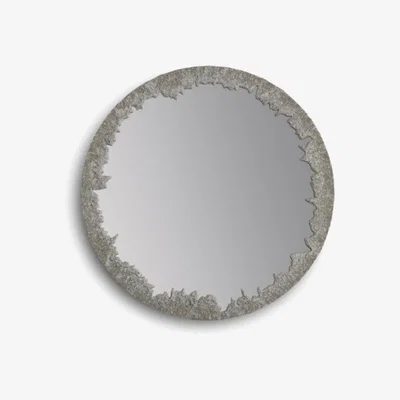 Tobias Oliver Porta Romana I Crater Mirror I Crater Silver