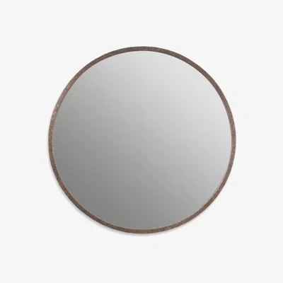 Tobias Oliver Porta Romana I Runes Mirror I Burnt Silver