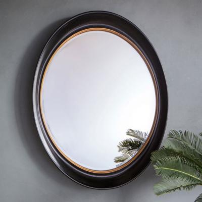 Woods Furniture Fiddock Black Gold Mirror