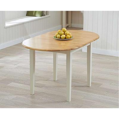 Oak&More Ex-display Amalfi Oak and Cream Extending Table