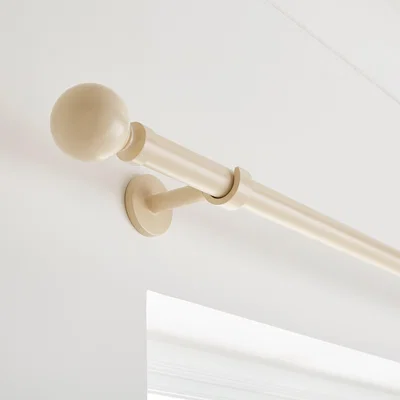 Dunelm Ashton Fixed Metal Eyelet Curtain Pole