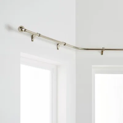 Dunelm Bay Fixed Metal Eyelet Curtain Pole
