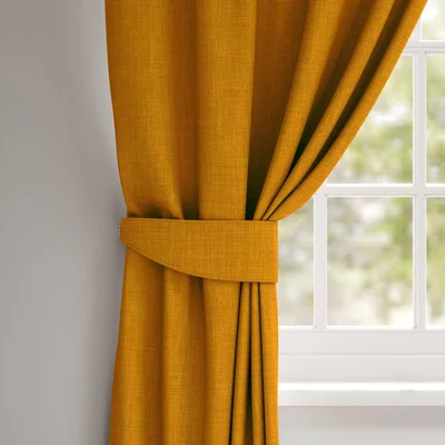Dunelm Linoso Made To Measure Tieback Linoso Saffron