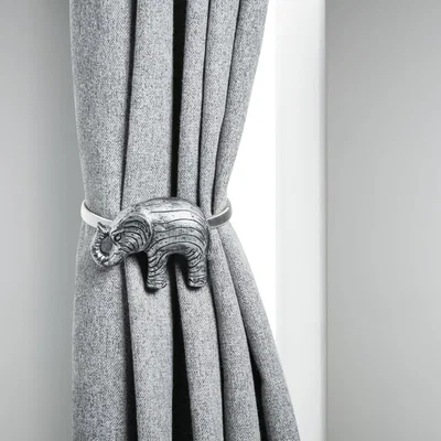 Dunelm Elephant Magnetic Tieback Silver
