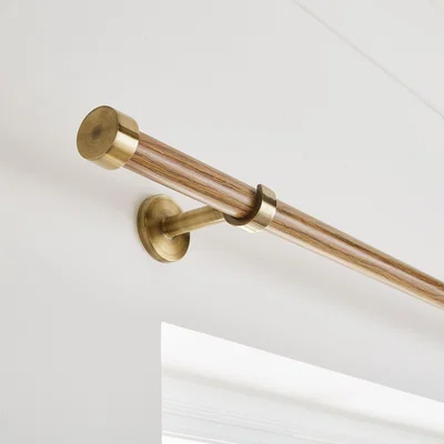 Dunelm Trinity Wrapped Fixed Metal Eyelet Curtain Pole
