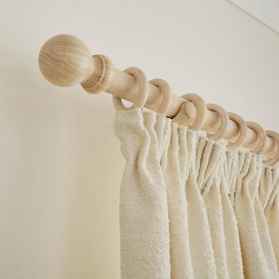 Dunelm Tilton Wooden Curtain Pole with Rings