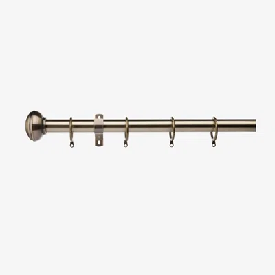 Dunelm Swish Curve Metal Curtain Pole Dia. 28mm Antique (Brass)