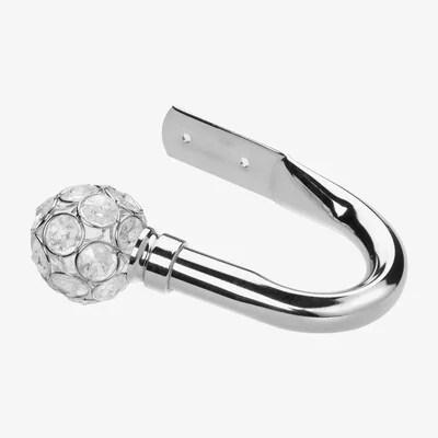 Dunelm Sphere Diamante Bead Chrome Holdbacks Chrome
