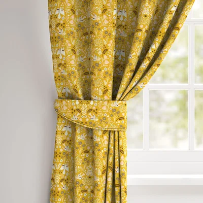 Dunelm Folklore Made to Measure Tieback Folklore Ochre