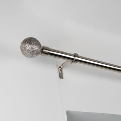 Dunelm Holford Ball Extendable Curtain Pole Dia. 25/28mm Silver