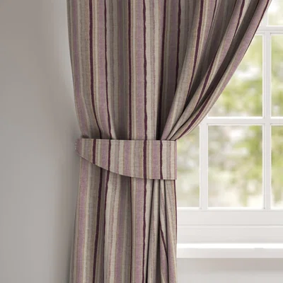 Dunelm Misty Moors Stripe Made to Measure Tieback Misty Moors Stripe Lilac