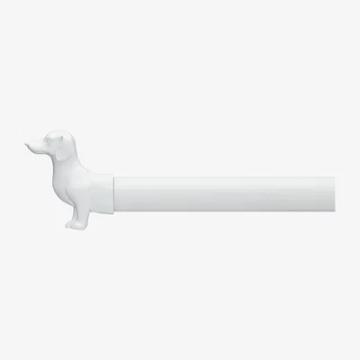 Dunelm Mix and Match Bertie Dog 25/28mm Finials White