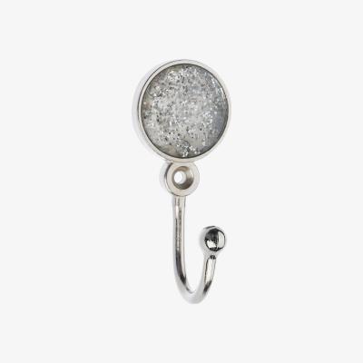 Dunelm Glitter Ball Satin Steel Hooks Satin Steel (Silver)
