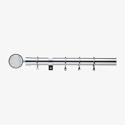 Dunelm Marble Extendable Eyelet Curtain Pole Dia. 28mm Chrome
