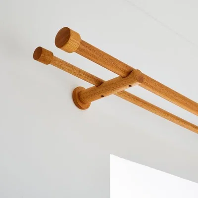Dunelm Trinity DL Wood Eyelet Curtain Pole