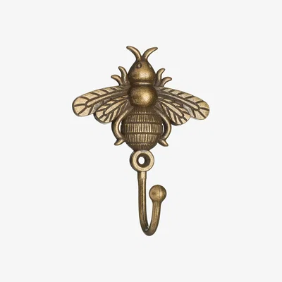 Dunelm Mix and Match Bee Curtain Tieback Hooks Antique Brass