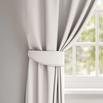 Dunelm Austen Recycled Polyester Made to Measure Tieback Austen Oyster