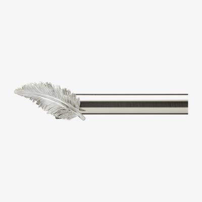Dunelm Mix and Match Feather Finials Satin Steel (Silver)