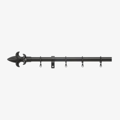 Dunelm Buckingham Extendable Metal Curtain Pole with Rings