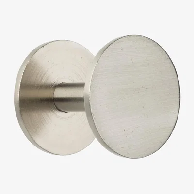 Dunelm Circle Curtain Tieback Hooks Satin Steel (Silver)