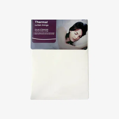 Dunelm Pencil Pleat Thermal Curtain Linings Cream