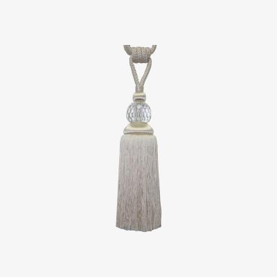 Dunelm Monroe Linen Glass Tieback Cream